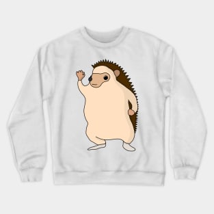 Funny cute hedgehog Crewneck Sweatshirt